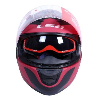 Ls Ff Damitry Matt Red Black Full Face Helmet Custom Elements