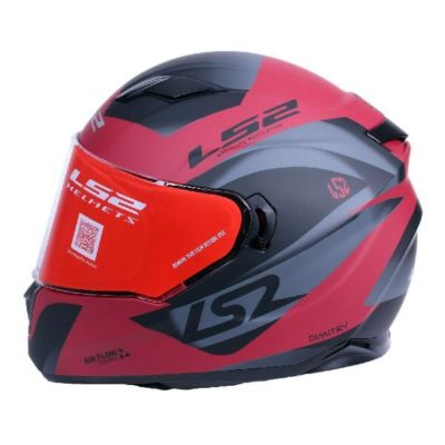 Ls Ff Damitry Matt Red Black Full Face Helmet Custom Elements