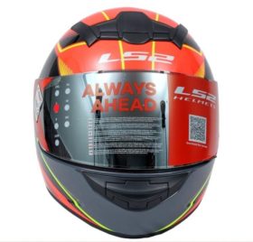 LS2 FF352 Kascal Black Orange Gloss Full Face Helmet Custom Elements