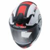 LS2 FF 352 Atmos Gloss White red full Face Helmet 2