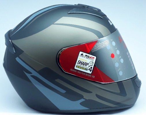 LS2 FF352 Touring Matt Black Grey Silver Full Face Helmet | Custom Elements