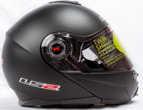 LS2 FF386 Solid Matt Black Flip Up Helmet | Buy Online in India