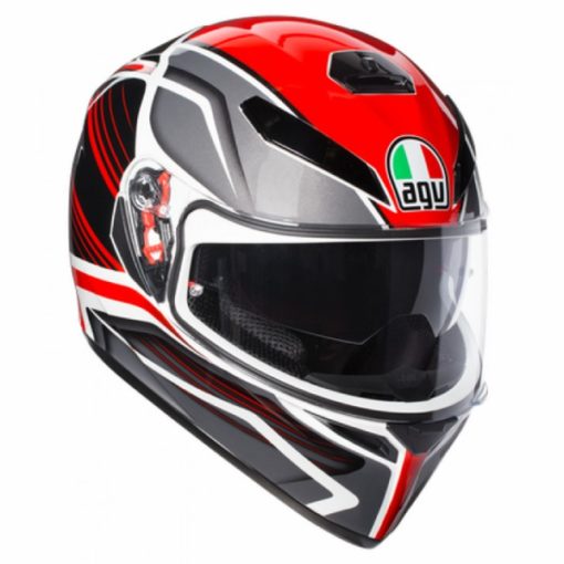 AGV K 3 SV Multi PLK Proton Matt Black Red Full Face Helmet