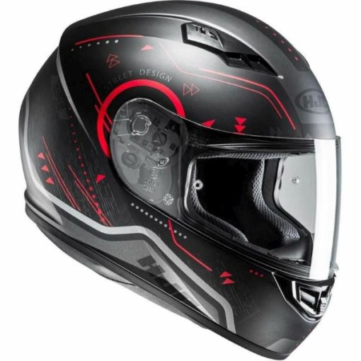 HJC CS 15 Safa MC1 Matt Black Red Grey Full Face Helmet