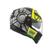 AGV K 3 SV Top Plk Winter Gloss Black Grey Yellow Full Face Helmet1