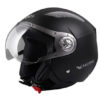 LS2 OF545 Tom Cat Matt Black Open Face Helmet 1