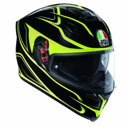 AGV K 5 S Magnitude Gloss Black Fluorescent Yellow Full Face Helmet