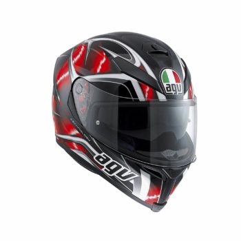 AGV K 5 S Top Matt Black Red White Hurrcane Plk Full Face Helmet1