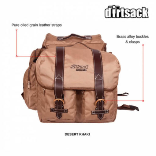 Dirtsack Long Ranger Easyrider Desert Khaki Saddle Bag2