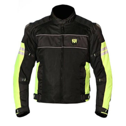 Mototorque Resistor L2 Black Fluorescent Yellow Riding Jacket