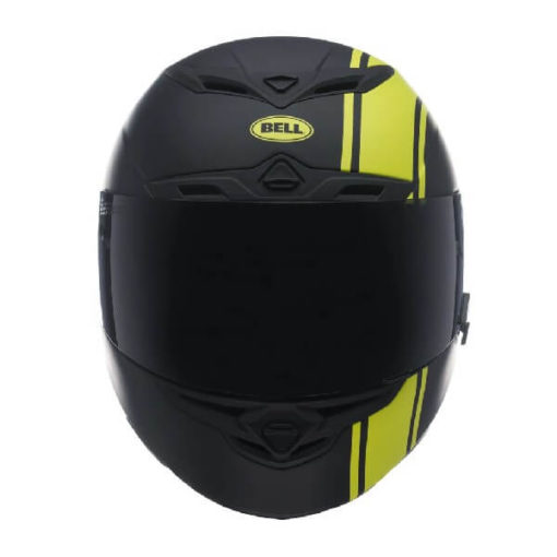 Bell RS 1 Liner Hi Viz Matt Black Fluorescent Yellow Full Face Helmet 2