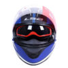 LS2 FF320 Retake Matt White Blue Full Face Helmet 1