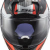 LS2 FF327 Challenger Squadron Matt Black Fluorescent Orange Full Face Helmet 2