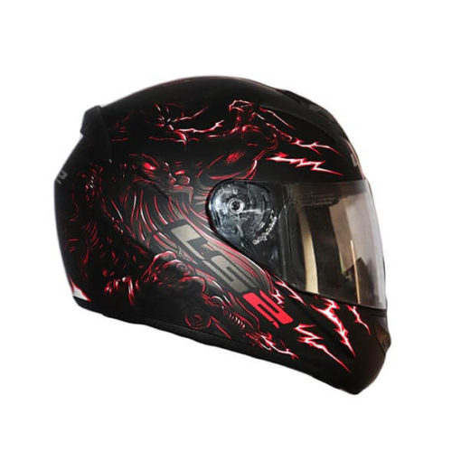 LS2 FF352 Magic Matt Black Grey Red Full Face Helmet 2019