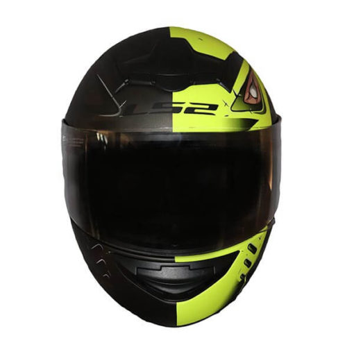 LS2 FF352 Stroke Matt Black Fluorescent Yellow Full Face Helmet ...