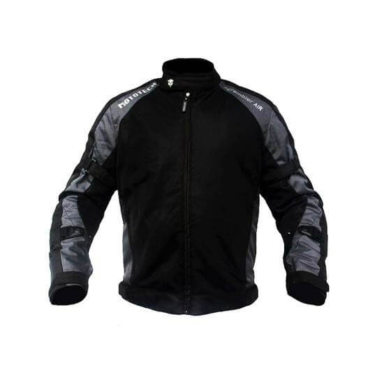 Mototech Scrambler Air Black Grey Motorcycle Jacket | Custom Elements