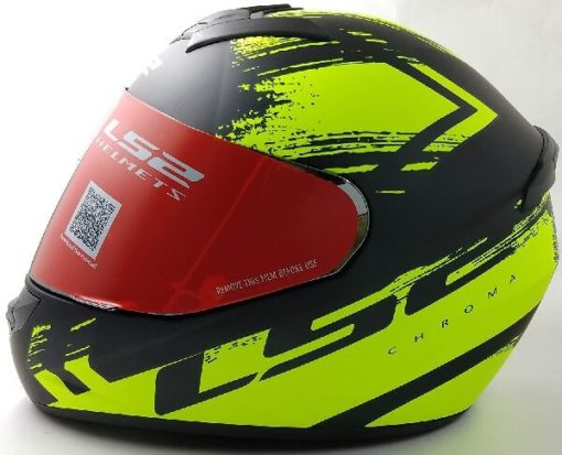 LS2 FF352 Chroma Matt Black Yellow Full Face Helmet