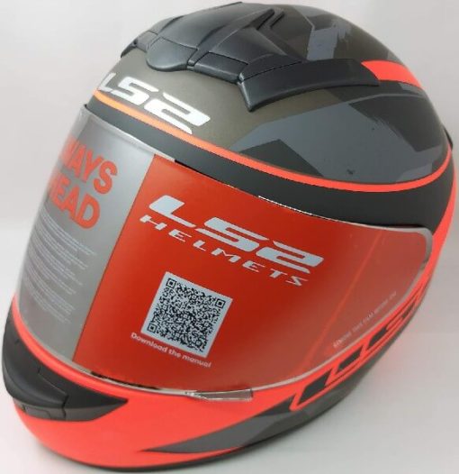 LS2 FF352 Rookie Recruit Matt Black Orange Full Face Helmet 2