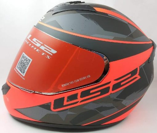 LS2 FF352 Rookie Recruit Matt Black Orange Full Face Helmet