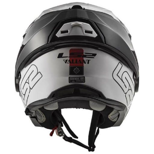 LS2 FF399 Prox Matt Black White Red Flip Up Helmet 1