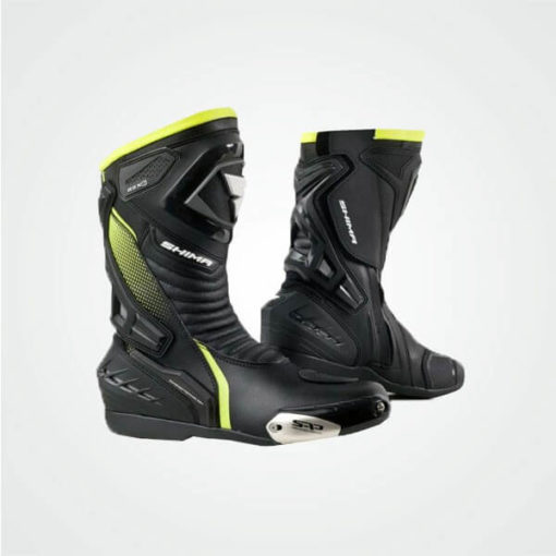 Shima RSX 6 Black Fluorescent Green Riding Boots