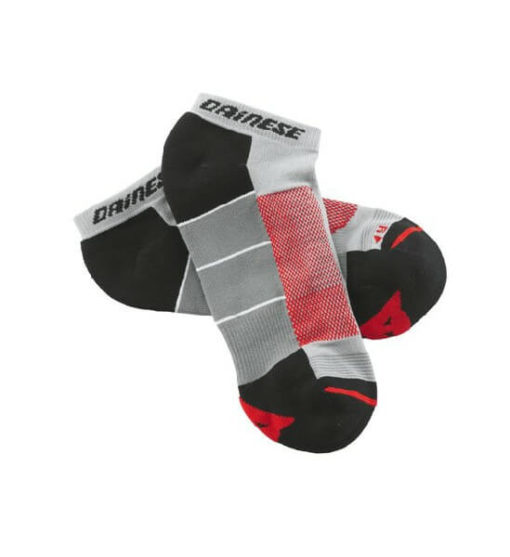 Dainese Motorbike Footie Red Grey Black Sock