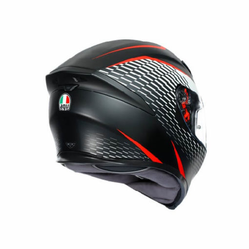 AGV K5 S Multi Plk Thunder Matt Black White Red Full Face Helmet 1