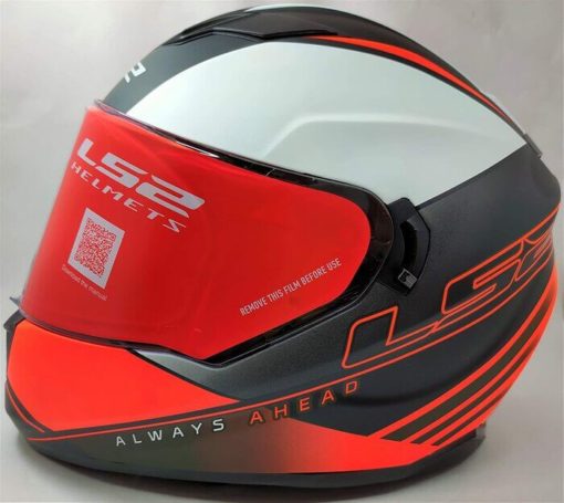 LS2 FF320 Stream Evo Path Matt Black Orange Full Face Helmet