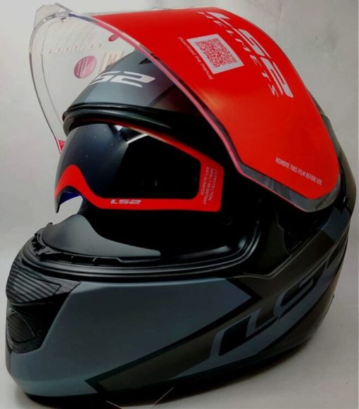 LS2 FF320 Stream Evo Rex Matt Black Grey Full Face Helmet