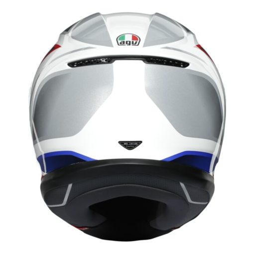 AGV K6 Hyphen Gloss White Red Blue Multi Full Face Helmet 4