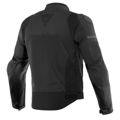 Dainese Agile Perforated Leather Matte Black Riding Jacket | Buy online ...