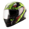 AXOR APEX Venomous Gloss Black Fluorescent Green Full Face Helmet 2