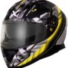 AXOR Apex Crypto Gloss Black Fluorescent Yellow Full Face Helmet