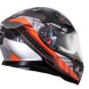 AXOR Apex Crypto Gloss Black Orange Full Face Helmet