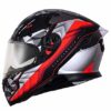 AXOR Apex Crypto Gloss Black Red Full Face Helmet