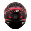 AXOR Apex Grid Gloss Black Red Full Face Helmet 1