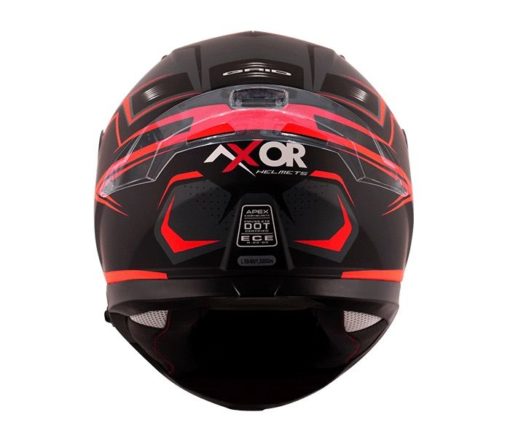 AXOR Apex Grid Gloss Black Red Full Face Helmet 1