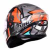 AXOR Apex Liberty Gloss Black Orange Full Face Helmet 1