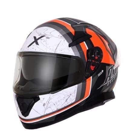 AXOR Apex Liberty Matt Black Orange Full Face Helmet | Custom Elements