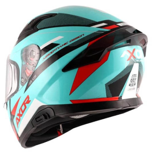 AXOR Apex Turbine Gloss Black Blue Full Face Helmet | Custom Elements