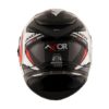 AXOR STREET WOLF Matt Black Red Full Face Helmet 4