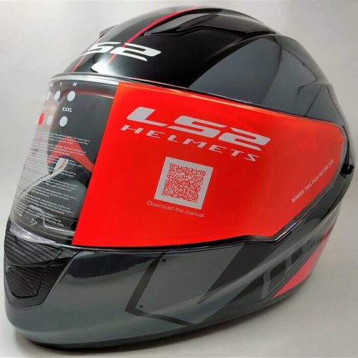 LS2 FF320 Stream Evo Stash Gloss Black Red Full Face Helmet