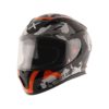 AXOR STREET CAMO Gloss Black Orange Full Face Helmet