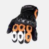 Tarmac Vento II Black White Orange Riding Gloves 3