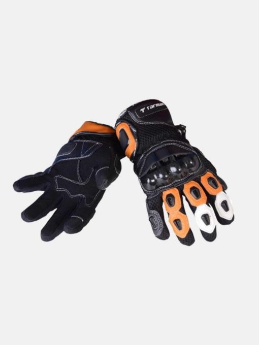 Tarmac Vento II Black White Orange Riding Gloves