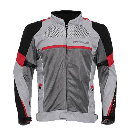 TVS Racing Black Grey Red Level 2 Riding Jacket