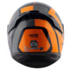 AXOR RAGE RTR Gloss Black Orange Full Face Helmet 5