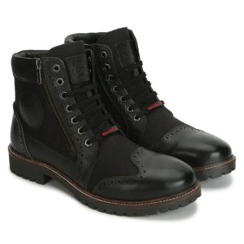 Royal Enfield Military Vibe Black Charcoal Riding Boots