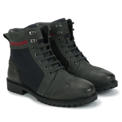 Royal Enfield Miler Charcoal Navy Riding Boots