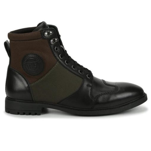 Royal Enfield Tribe Black Olive Brown Riding Boots3